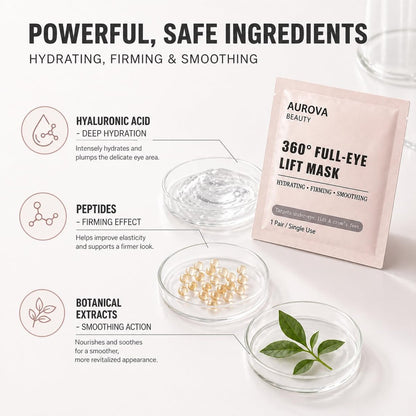 IaramI Aurova Beauty Eye Mask with Bio-Collagen Peptide Complex & Vitamin C – 12 Pieces