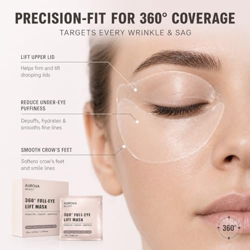 IaramI Aurova Beauty Eye Mask with Bio-Collagen Peptide Complex & Vitamin C – 12 Pieces - görsel 4