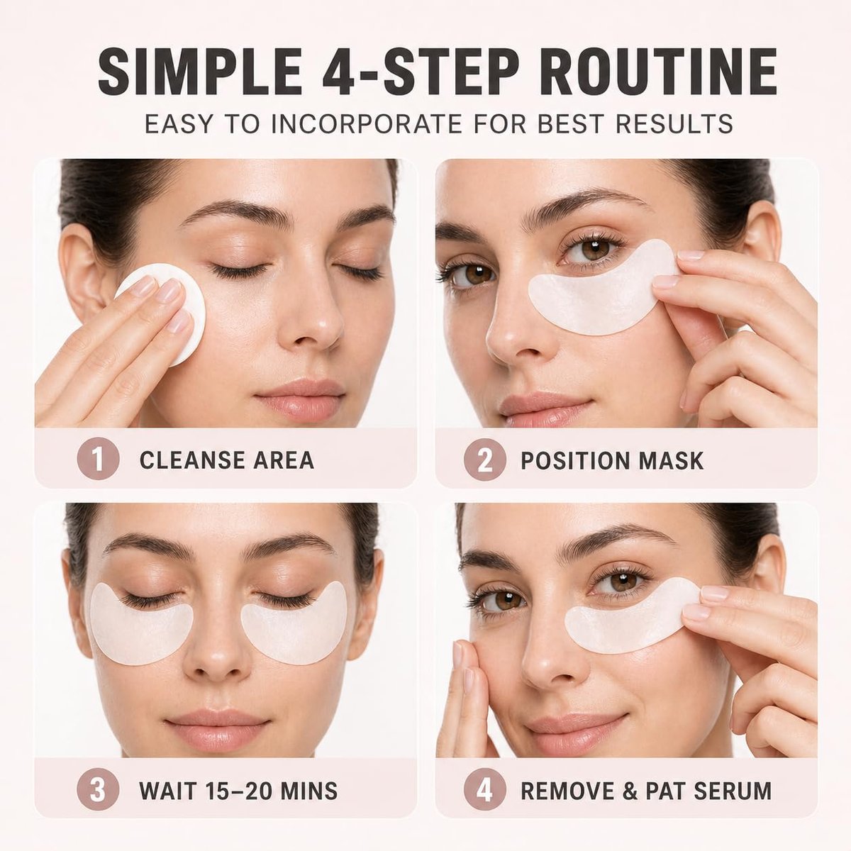 IaramI Aurova Beauty Eye Mask with Bio-Collagen Peptide Complex & Vitamin C – 12 Pieces - görsel 7