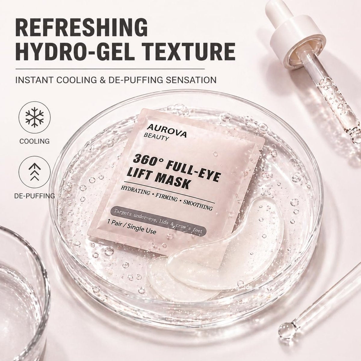 IaramI Aurova Beauty Eye Mask with Bio-Collagen Peptide Complex & Vitamin C – 12 Pieces - görsel 13