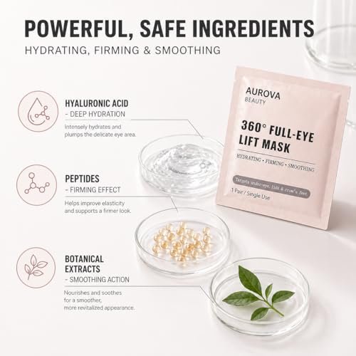 IaramI Aurova Beauty Eye Mask with Bio-Collagen Peptide Complex & Vitamin C – 12 Pieces - görsel 6
