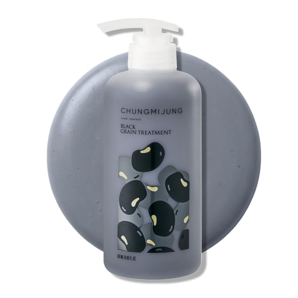 ChungMiJung Black Grain Deep Conditioning Hair Treatment - Repairing Conditioner for Damaged & Dry Hair, Smoothing & Frizz Control, Korean Hair Care, 500ml - görsel 1