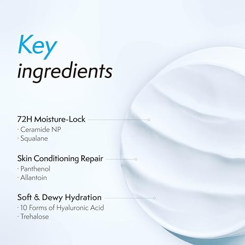 titto Aqua Deep Porin Cream – Hydrating Face Moisturizer with Hyaluronic Acid, Ceramide & Panthenol for Glowing Skin & Barrier Repair, 1.69 fl oz - görsel 6