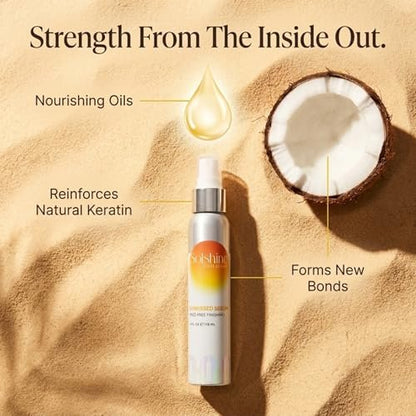 Solshine Hair Sunkissed Serum – Lightweight White Serum for Natural Sun-Kissed Highlights, 4 Fl Oz
