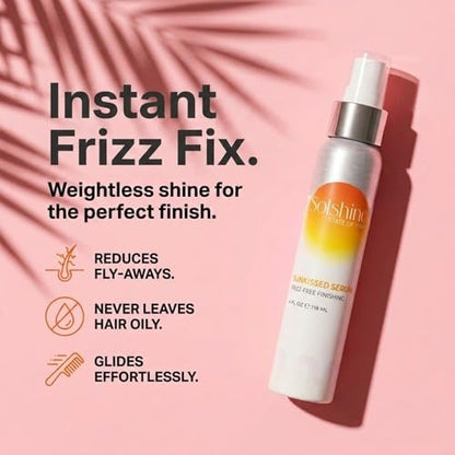 Solshine Hair Sunkissed Serum – Lightweight White Serum for Natural Sun-Kissed Highlights, 4 Fl Oz