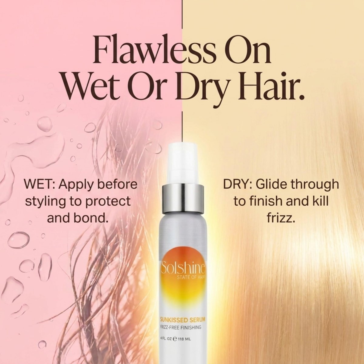 Solshine Hair Sunkissed Serum – Lightweight White Serum for Natural Sun-Kissed Highlights, 4 Fl Oz - görsel 7