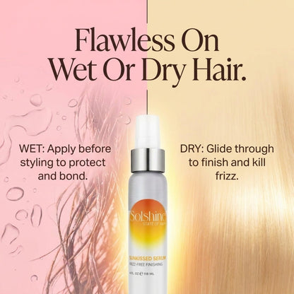 Solshine Hair Sunkissed Serum – Lightweight White Serum for Natural Sun-Kissed Highlights, 4 Fl Oz