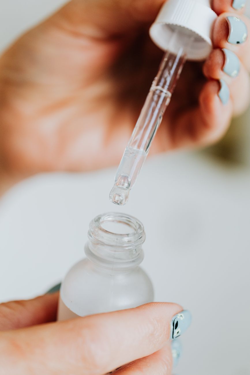 Serum and treatment bottles